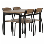 Casa si Gradina - Mobilier - Seturi de mobilier - Seturi mese si scaune - Set de luat masa 1 + 4, stejar artizanal, AMANDA - Infinity.ro