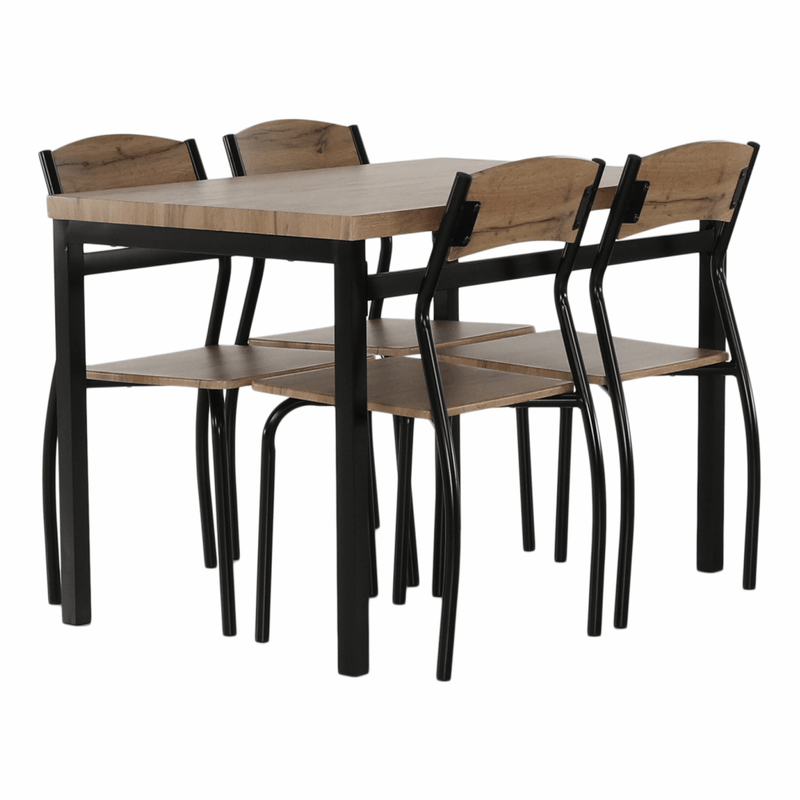 Casa si Gradina - Mobilier - Seturi de mobilier - Seturi mese si scaune - Set de luat masa 1 + 4, stejar artizanal, AMANDA - Infinity.ro
