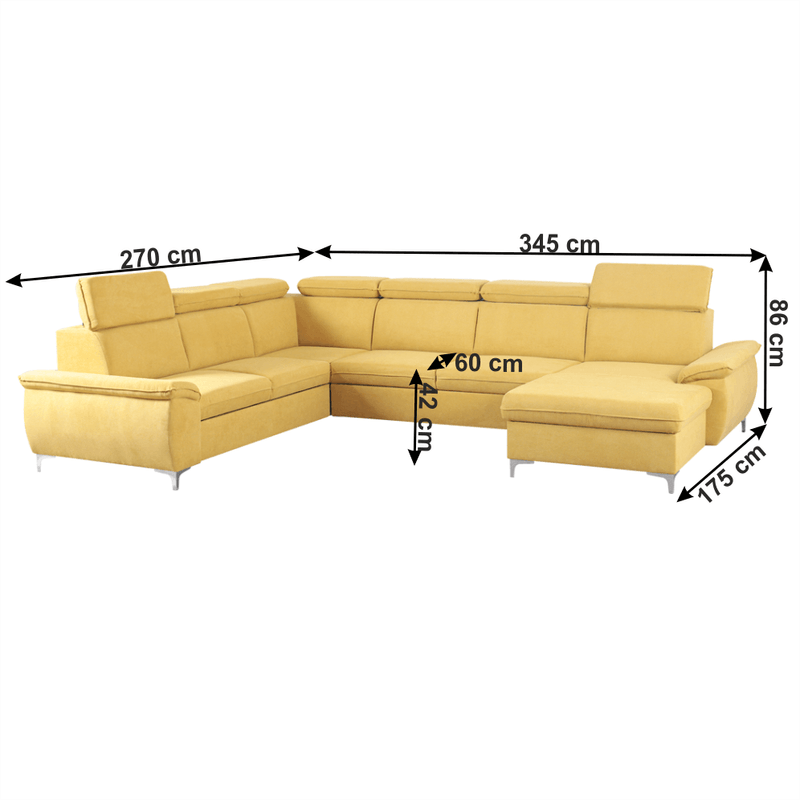 Casa si Gradina - Mobilier - Canapele si coltare - Canapele - Canapea, mustar, model dreapta, MARELIA - Infinity.ro