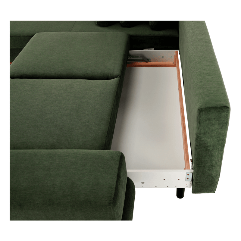 Casa si Gradina - Mobilier - Canapele si coltare - Canapele - Canapea, verde, model stanga, SELBY - Infinity.ro