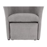Casa si Gradina - Mobilier - Scaune si fotolii - Fotolii - Fotoliu de club cu taburet, gri, ROSE - Infinity.ro