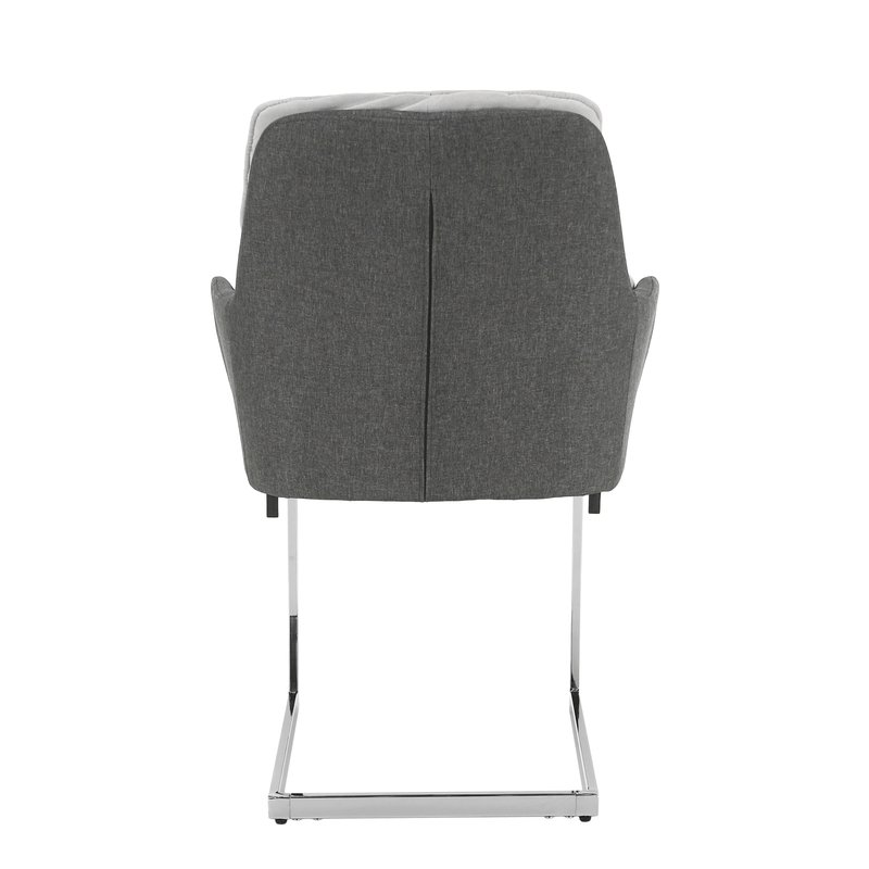Casa si Gradina - Mobilier - Scaune si fotolii - Scaune - Scaun bucatarie, catifea Velvet gri/material textil, CHIMENA - Infinity.ro