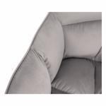 Casa si Gradina - Mobilier - Scaune si fotolii - Scaune - Fotoliu de birou, material catifea gri  /metal, HAGRID - Infinity.ro