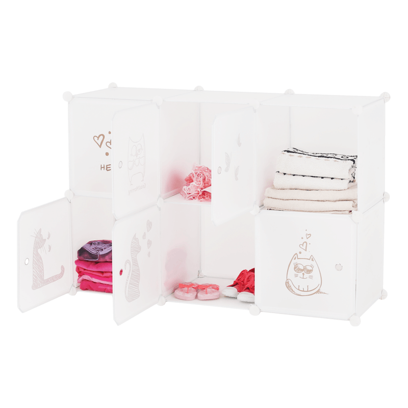 Casa si Gradina - Mobilier - Dulapuri si sifoniere - Dulapuri - Dulap pentru copii,  alb / model copii, DINOS - Infinity.ro