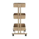 Casa si Gradina - Mobilier - Biblioteci si rafturi - Etajere - Etajera mobila, sampanie, VERNON - Infinity.ro