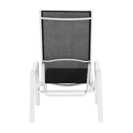 Casa si Gradina - Gradina si terasa - Mobilier exterior - Scaune si sezlonguri gradina - Sezlong de gradina reglabil, gri/alb, ATREO - Infinity.ro