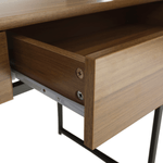Casa si Gradina - Mobilier - Mese si birouri - Birouri - Birou, stejar / negru, ALYSANDRA TYPE 2 - Infinity.ro