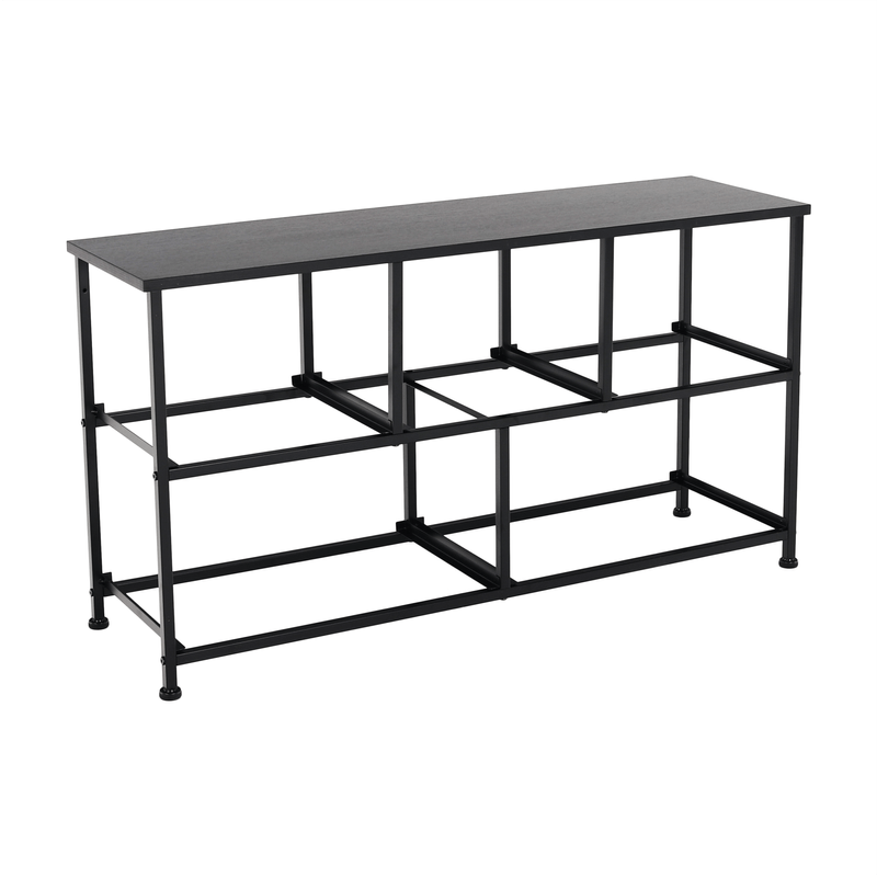 Casa si Gradina - Mobilier - Comode si corpuri - Comode - Comoda cu sertare din material textil, negru/artar rosu, KESIDY TYP 3 - Infinity.ro