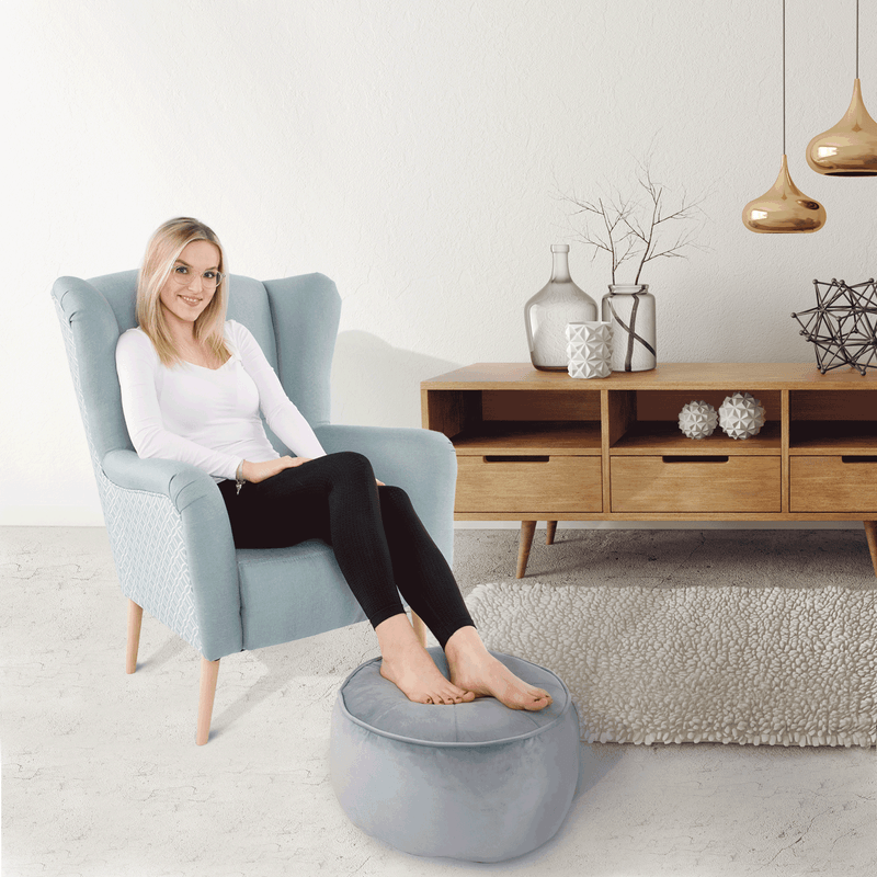 Casa si Gradina - Mobilier - Scaune si fotolii - Tabureti - Taburet, tesatura gri deschis, KEREM - Infinity.ro