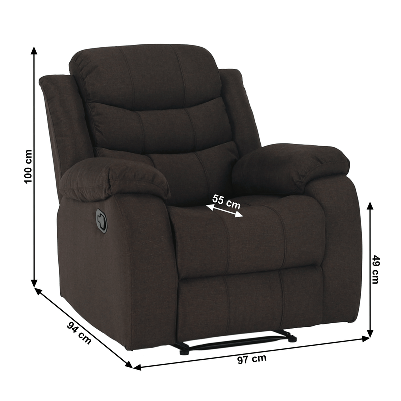 Casa si Gradina - Mobilier - Canapele si coltare - Canapele - Canapea 3+2+1, material textil maro, FABRON 2 NEW - Infinity.ro