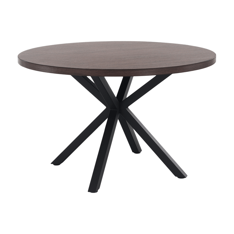 Casa si Gradina - Mobilier - Mese si birouri - Mese bucatarie si dining - Masa de sufragerie stejar inchis / negru, diametru 120 cm, MEDOR - Infinity.ro