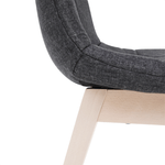Casa si Gradina - Mobilier - Seturi de mobilier - Seturi mese si scaune - Set de masa, fag deschis / tesatura gri, GALIO 1 + 4 - Infinity.ro