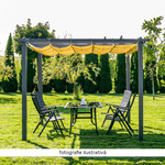 Casa si Gradina - Gradina si terasa - Umbrele si pavilioane - Pavilioane - Pergola cu acoperis glisant, aluminiu, PEPY BASIC - Infinity.ro