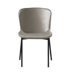 Casa si Gradina - Mobilier - Scaune si fotolii - Scaune - Scaun de masa, tesatura de catifea gri-maro, ADENA - Infinity.ro