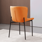 Casa si Gradina - Mobilier - Scaune si fotolii - Scaune - Scaun de masa, in carouri albe / stofa camel / piele ecologica, ADIANA - Infinity.ro