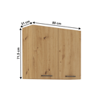 Casa si Gradina/Mobilier/Dulapuri si sifoniere/Dulapuri - Dulap superior, stejar artizan, MONRO 80 G-72 2F - Infinity.ro