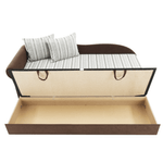 Casa si Gradina - Mobilier - Canapele si coltare - Coltare - Coltar extensibil, maro/bej/auriu/model, stanga, AGA D - Infinity.ro