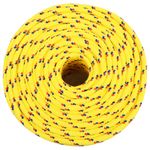 Casa si Gradina - Constructii - Feronerie si accesorii - Sfoara si lanturi - Franghie de barca, galben, 8 mm, 50 m, polipropilena - Infinity.ro