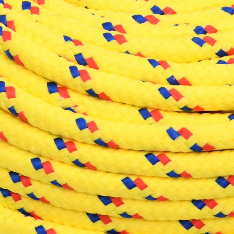 Casa si Gradina - Constructii - Feronerie si accesorii - Sfoara si lanturi - Franghie de barca, galben, 8 mm, 50 m, polipropilena - Infinity.ro