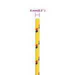 Casa si Gradina - Constructii - Feronerie si accesorii - Sfoara si lanturi - Franghie de barca, galben, 8 mm, 50 m, polipropilena - Infinity.ro