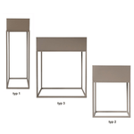 Casa si Gradina - Gradinarit si plante - Plante si ghivece - Ghivece si suporturi - Ghiveci de flori din metal multifunctional, gri deschis Taupe, INDIZE TYP 3 WL4214 - Infinity.ro