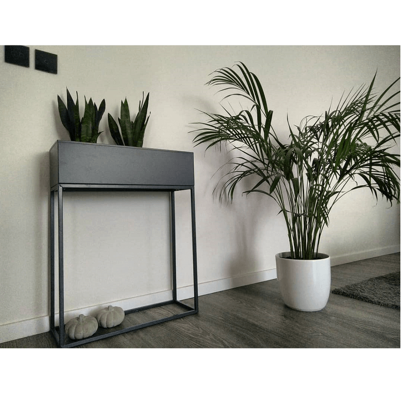 Casa si Gradina - Gradinarit si plante - Plante si ghivece - Ghivece si suporturi - Ghiveci de flori din metal multifunctional, gri inchis, INDIZE TYP 3 WL4214 - Infinity.ro