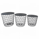 Casa si Gradina - Mobilier - Mese si birouri - Masute de cafea - Masuta auxiliara, grafit/negru, BATIS TYP 2 - Infinity.ro