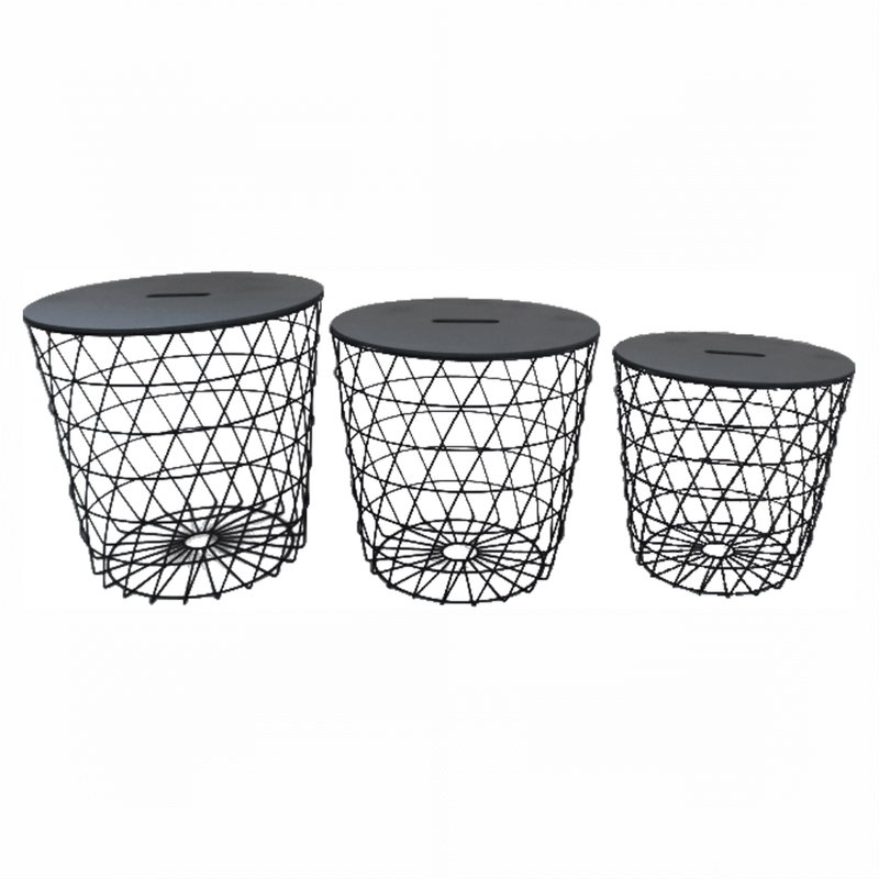 Casa si Gradina - Mobilier - Mese si birouri - Masute de cafea - Masuta auxiliara, grafit/negru, BATIS TYP 2 - Infinity.ro