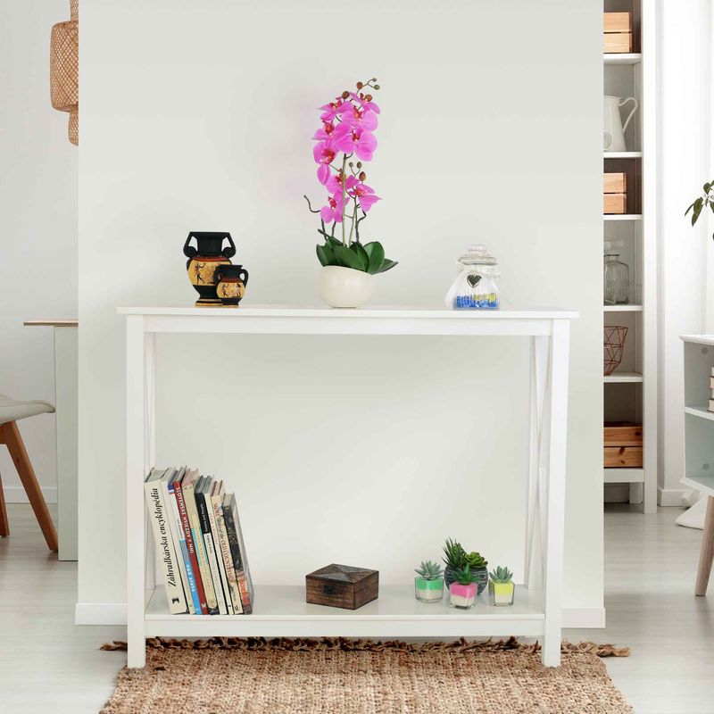 Casa si Gradina - Mobilier - Mese si birouri - Masute de cafea - Masuta tip consola, alb, SONET - Infinity.ro