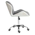 Casa si Gradina - Mobilier - Scaune si fotolii - Fotolii - Fotoliu de birou alb/gri/crom, BADAR - Infinity.ro