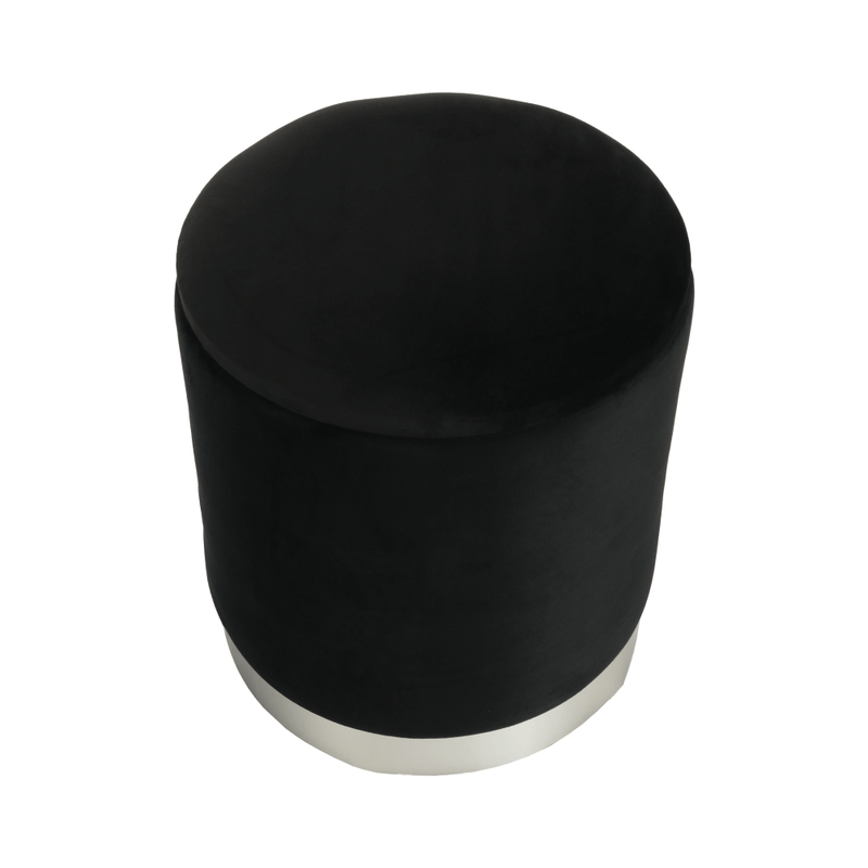 Casa si Gradina - Mobilier - Scaune si fotolii - Tabureti - Set doua taburete, gri/crom argintiu si negru/crom argintiu, AIGUL SET - Infinity.ro