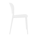 Casa si Gradina - Gradina si terasa - Mobilier exterior - Scaune si sezlonguri gradina - Scaun stivuibil, alb, FEDRA - Infinity.ro