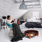 Casa si Gradina - Gradina si terasa - Mobilier exterior - Canapele si fotolii gradina - Fotoliu rotativ cu perna, alb/petrol albastru, TRISS - Infinity.ro