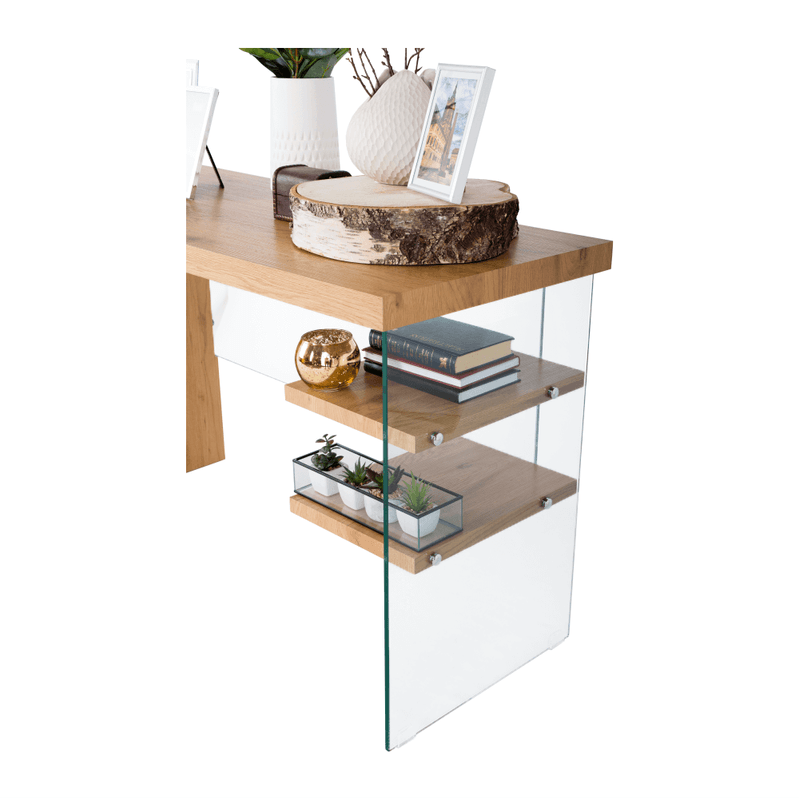 Casa si Gradina - Mobilier - Comode si corpuri - Console - Masa tip consola/masa de scris, stejar, ENRIK - Infinity.ro