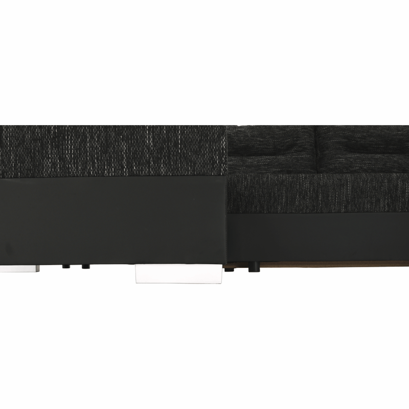 Casa si Gradina - Mobilier - Canapele si coltare - Coltare - Coltar reversibil, negru/negru spicat, STILA - Infinity.ro