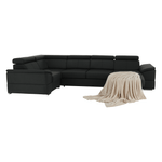 Casa si Gradina - Mobilier - Canapele si coltare - Coltare - Coltar, gri inchis, model dreapta, SEGORIA ROH U - Infinity.ro