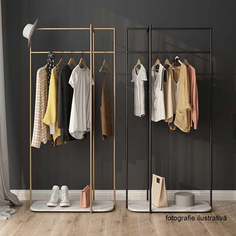 Casa si Gradina - Mobilier - Organizare si depozitare - Cuiere - Cuier modern, negru/marmura, DEBRO - Infinity.ro