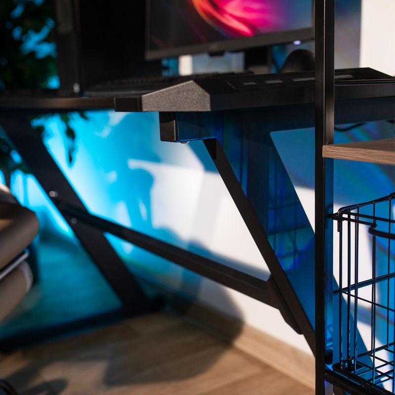 Casa si Gradina - Mobilier - Mese si birouri - Birouri - Birou PC/Birou gaming, negru, JADIS - Infinity.ro
