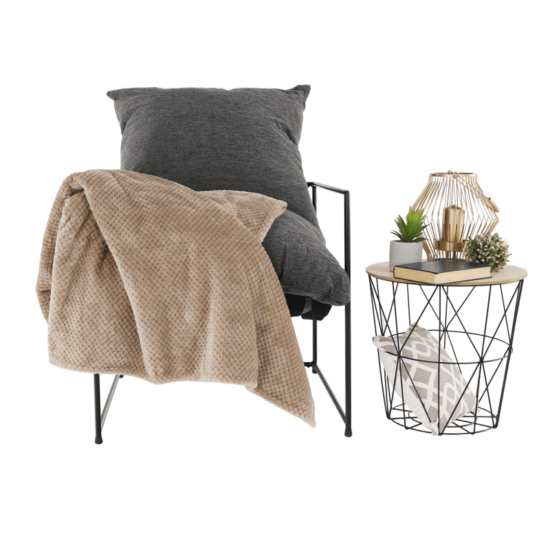 Casa si Gradina - Mobilier - Scaune si fotolii - Fotolii - Fotoliu modern, gri/negru, DEKER - Infinity.ro