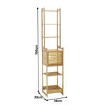 Casa si Gradina - Mobilier - Biblioteci si rafturi - Etajere - Etajera, bambus natural, SELENE TYP 4 - Infinity.ro