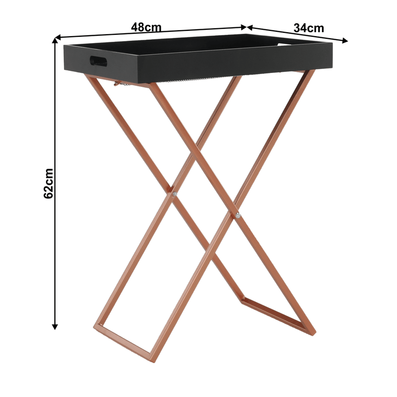 Casa si Gradina - Mobilier - Mese si birouri - Masute de cafea - Masuta de servire, negru/miere, MASINO - Infinity.ro