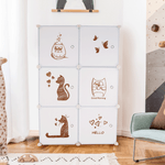 Casa si Gradina - Mobilier - Dulapuri si sifoniere - Dulapuri - Dulap pentru copii,  alb / model copii, DINOS - Infinity.ro