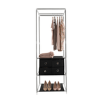 Casa si Gradina - Mobilier - Biblioteci si rafturi - Rafturi - Raft multifunctional pentru dulap, argintiu / negru, CODY - Infinity.ro