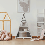 Casa si Gradina - Mobilier - Biblioteci si rafturi - Etajere - Etajera pentru rafturi pentru copii, alb / gri, BARNIE - Infinity.ro
