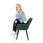 Casa si Gradina - Mobilier - Scaune si fotolii - Fotolii - Fotoliu design, verde / negru, LACEY - Infinity.ro