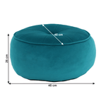 Casa si Gradina - Mobilier - Scaune si fotolii - Tabureti - Taburet, tesatura turcoaz, KEREM - Infinity.ro