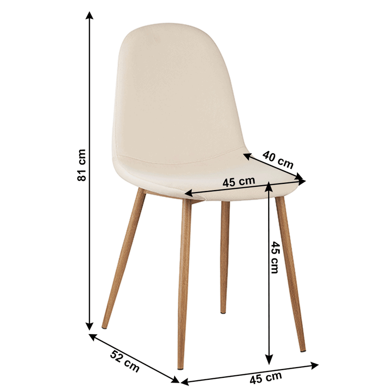 Casa si Gradina - Mobilier - Scaune si fotolii - Scaune - Scaun, tesatura catifea bej / fag, LEGA - Infinity.ro