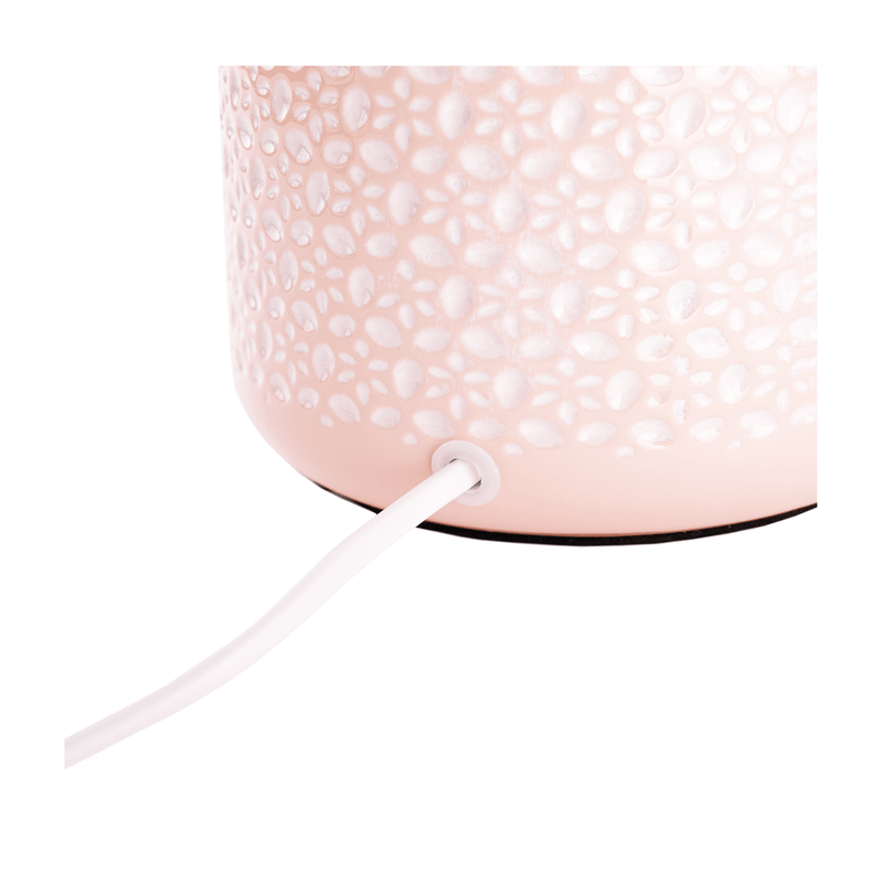 Casa si Gradina - Corpuri si surse de iluminat - Veioze si lampi - Veioze - Lampa de masa, alba / roz, OFRED - Infinity.ro