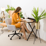 Casa si Gradina - Mobilier - Scaune si fotolii - Scaune - Scaun de birou, gri deschis, LAIRA - Infinity.ro