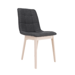 Casa si Gradina - Mobilier - Seturi de mobilier - Seturi mese si scaune - Set de masa, fag deschis / tesatura gri, GALIO 1 + 4 - Infinity.ro